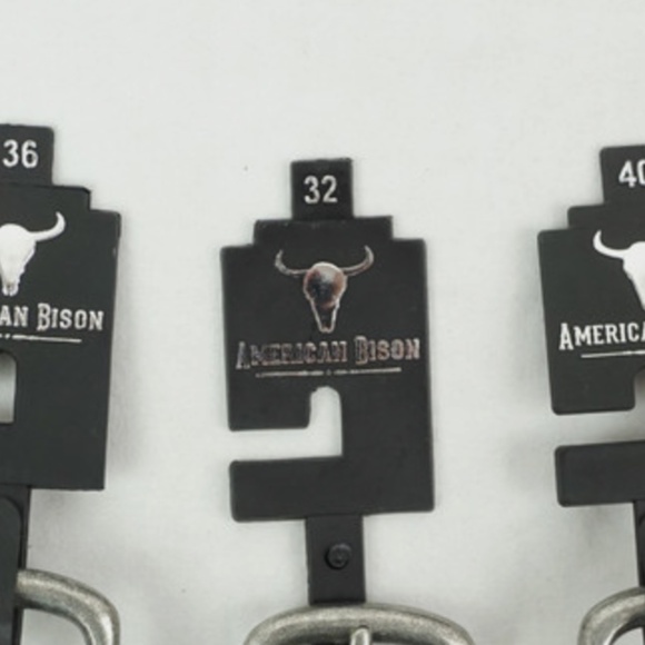 American Bison Leather Belt bundle of 14 belts (32, 34, 36, 38, 40) - Picture 12 of 15